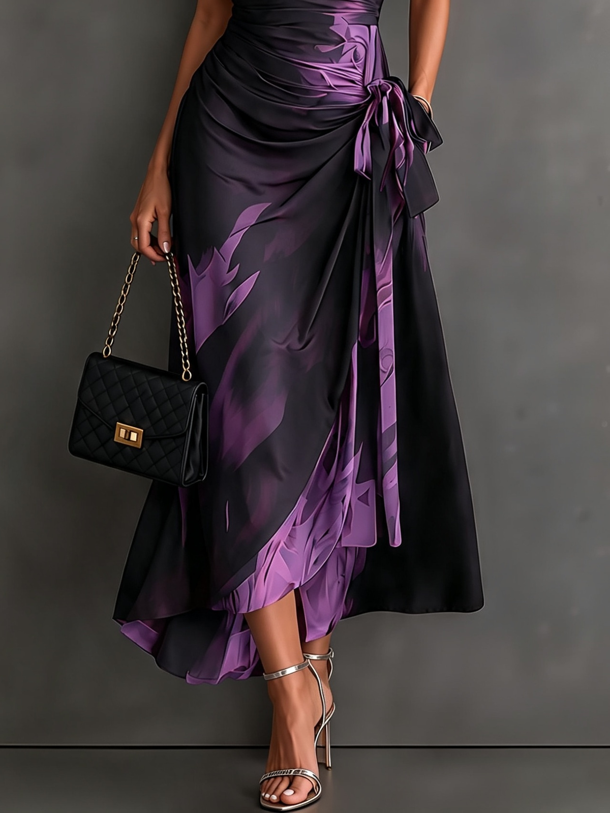 Andréa – Robe Longue Croisée
