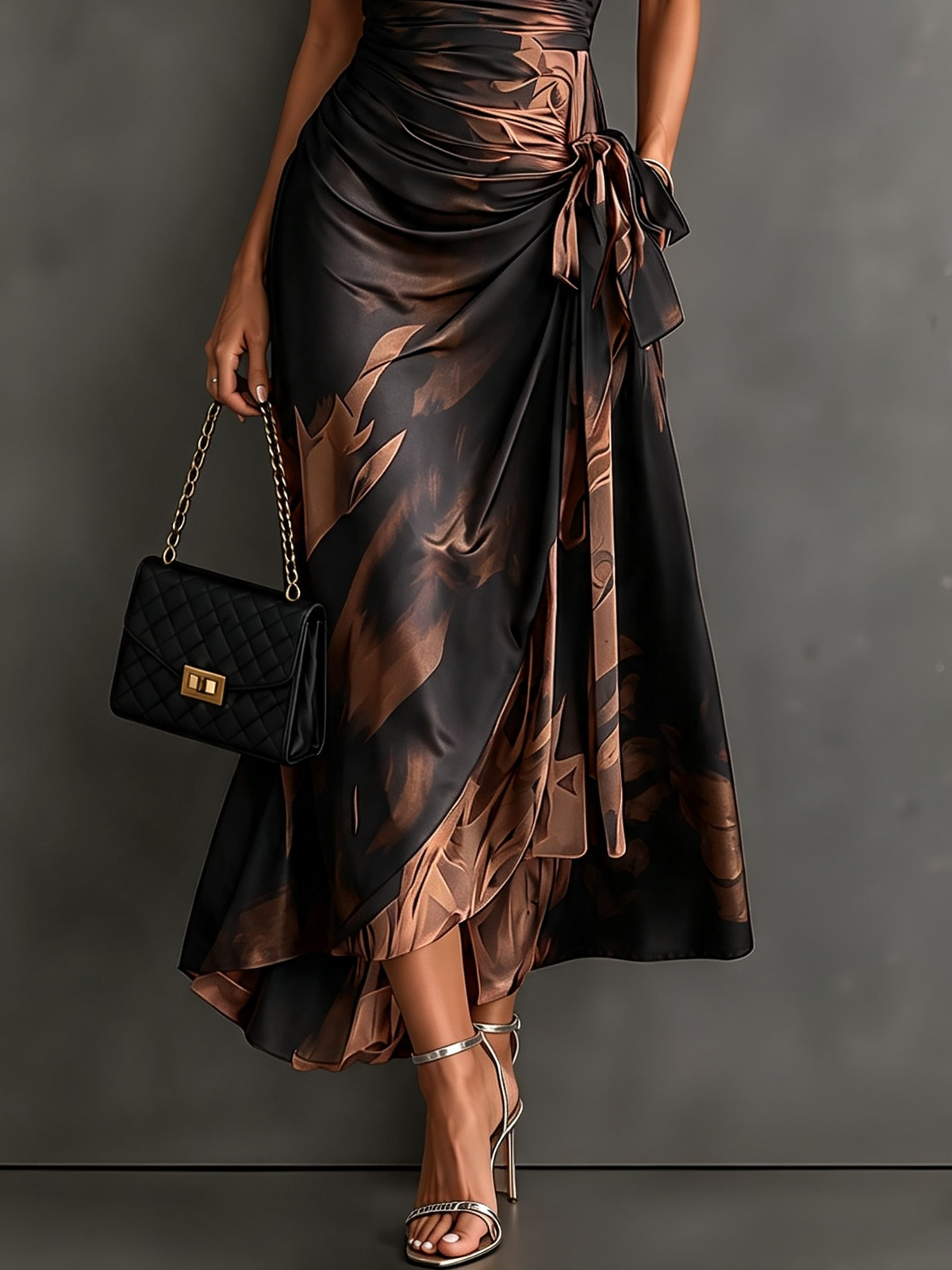 Andréa – Robe Longue Croisée