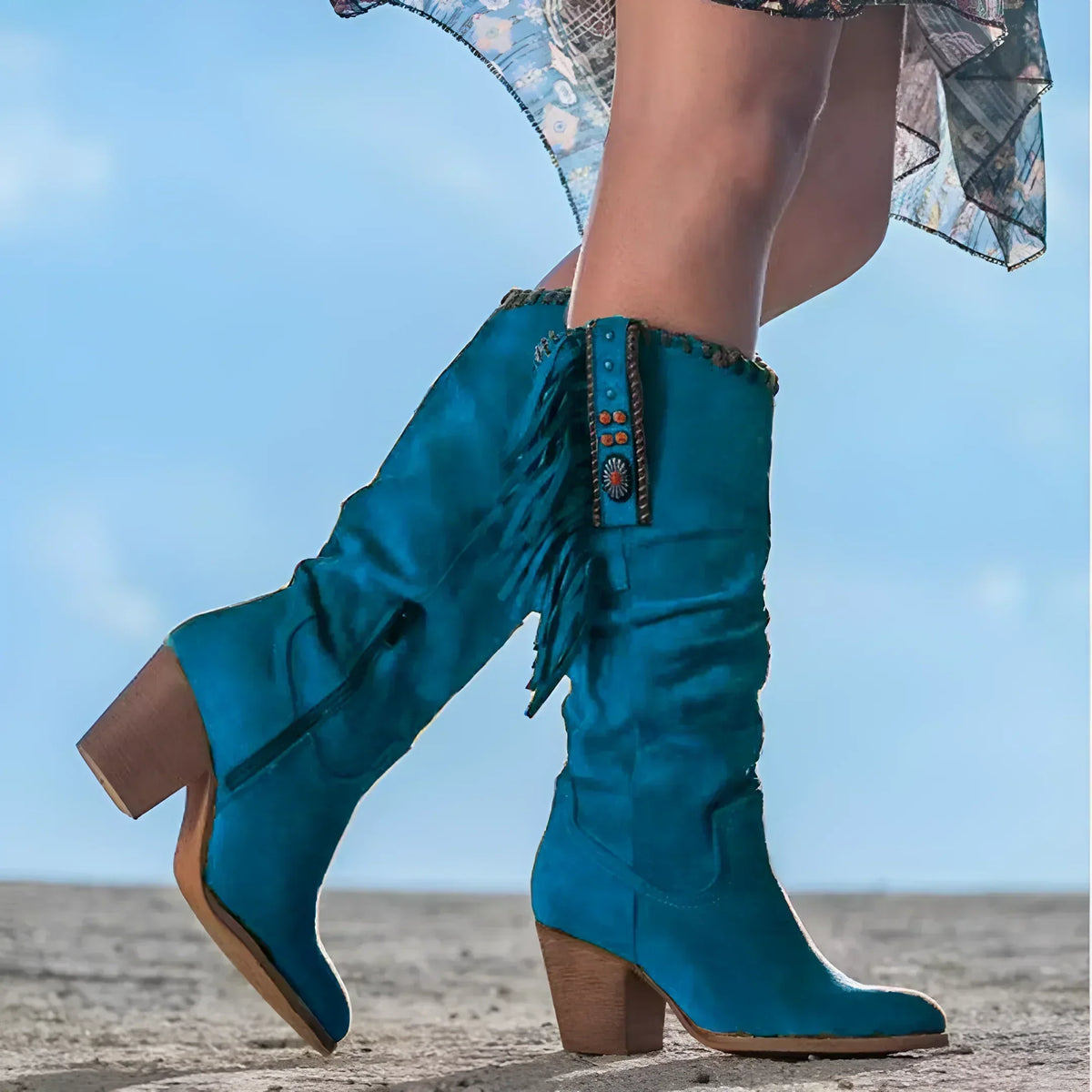 Héloïse | Bottes Western à Franges