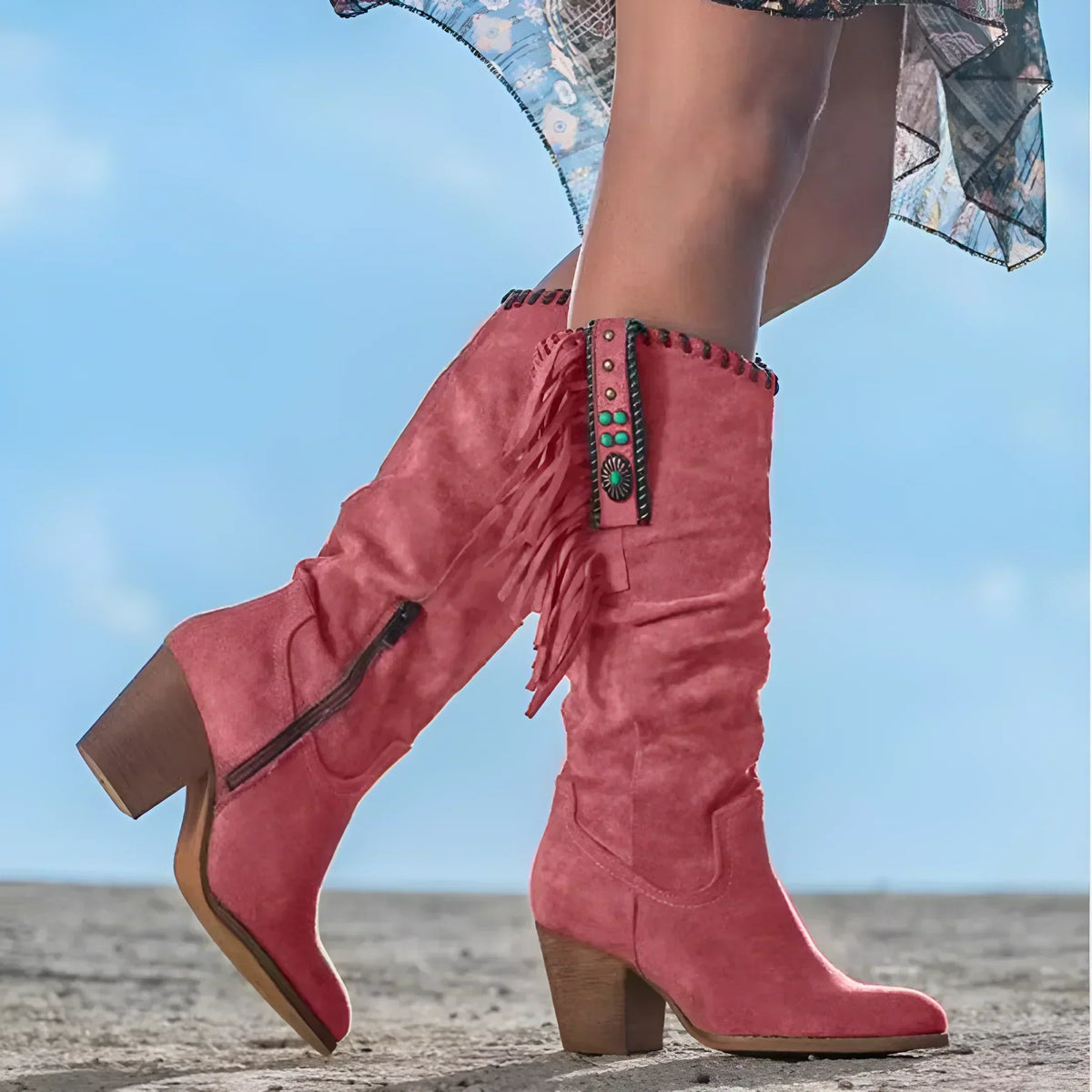 Héloïse | Bottes Western à Franges
