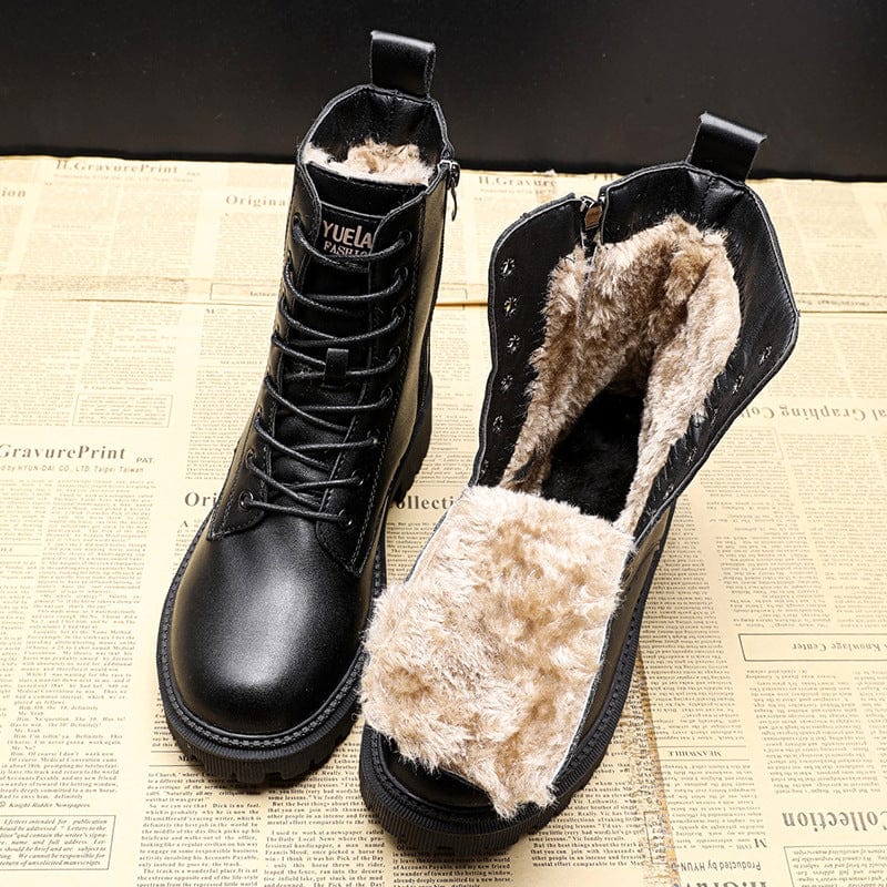 Delphine | Bottes d'Hiver Doublées à Boucle