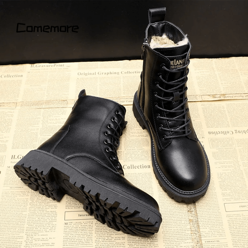 Delphine | Bottes d'Hiver Doublées à Boucle