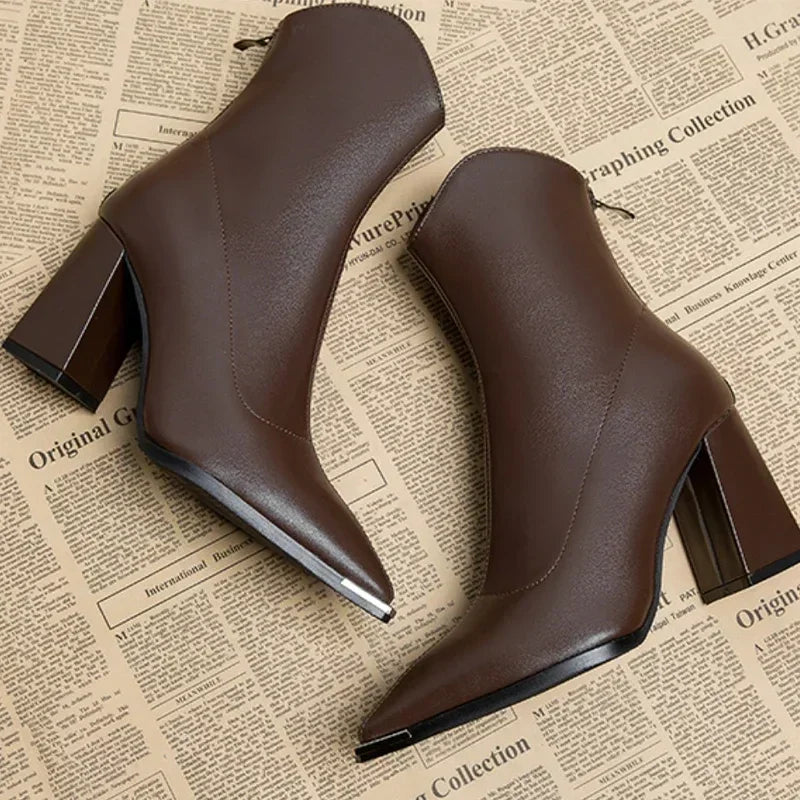 Noémie | Bottines Chelsea à Bout Métallisé