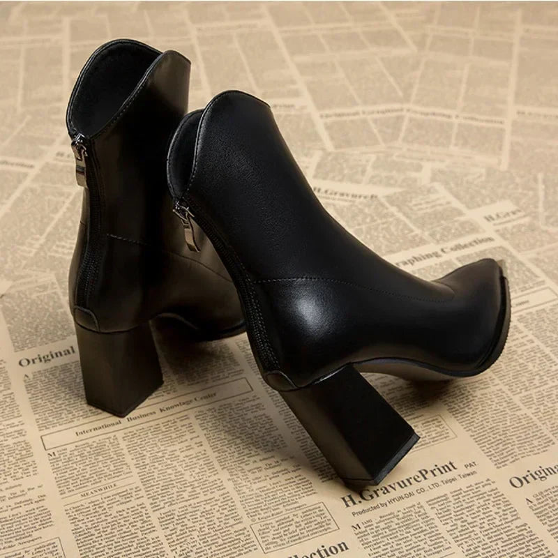 Noémie | Bottines Chelsea à Bout Métallisé