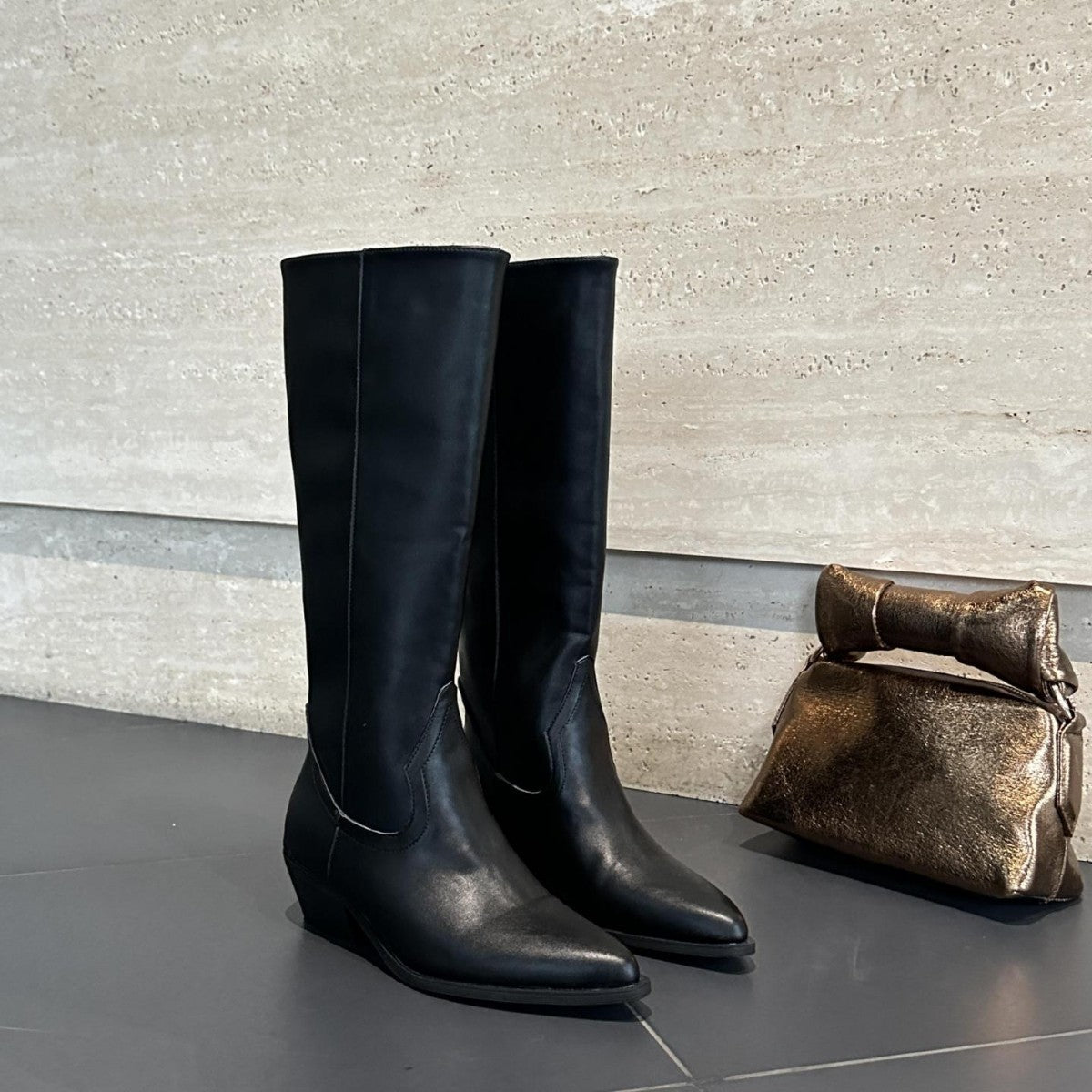 Aurélie | Bottes Hautes à Bout Pointu