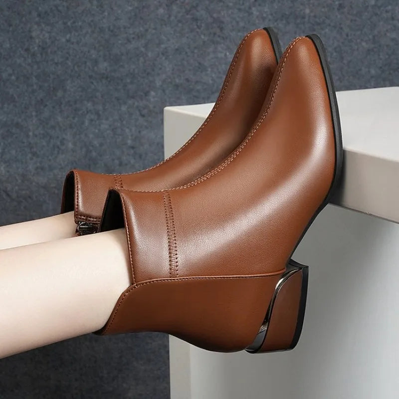 Bérénice | Bottines Doublées à Bout Pointu