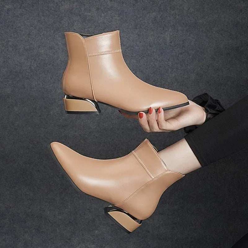 Bérénice | Bottines Doublées à Bout Pointu