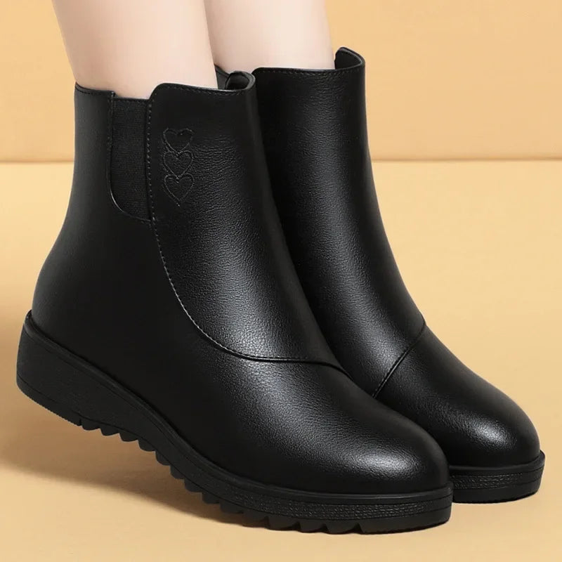Mathilde | Bottines Fourrées à Zip Latéral