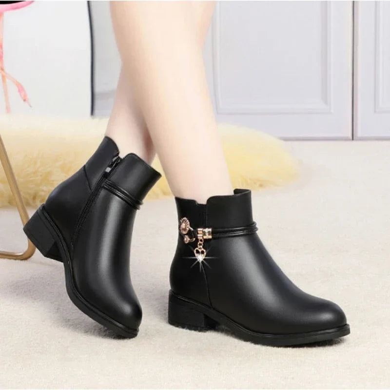 Constance | Bottines Doublées à Talon Bas