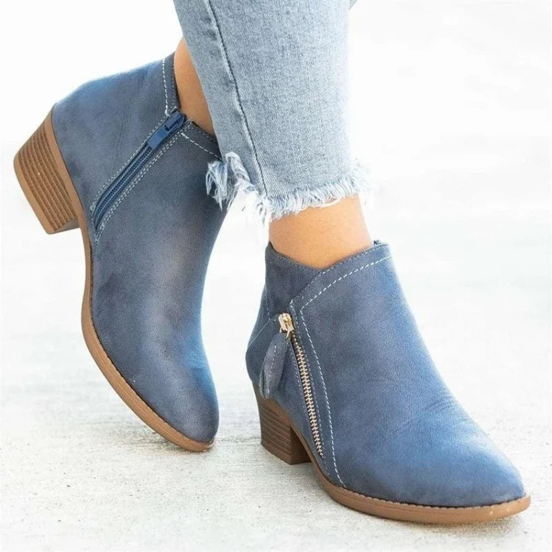 Capucine | Bottines Basses Imperméables en Suédine