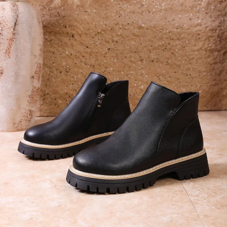 Rosalie | Bottines à Plateau et Zip Latéral