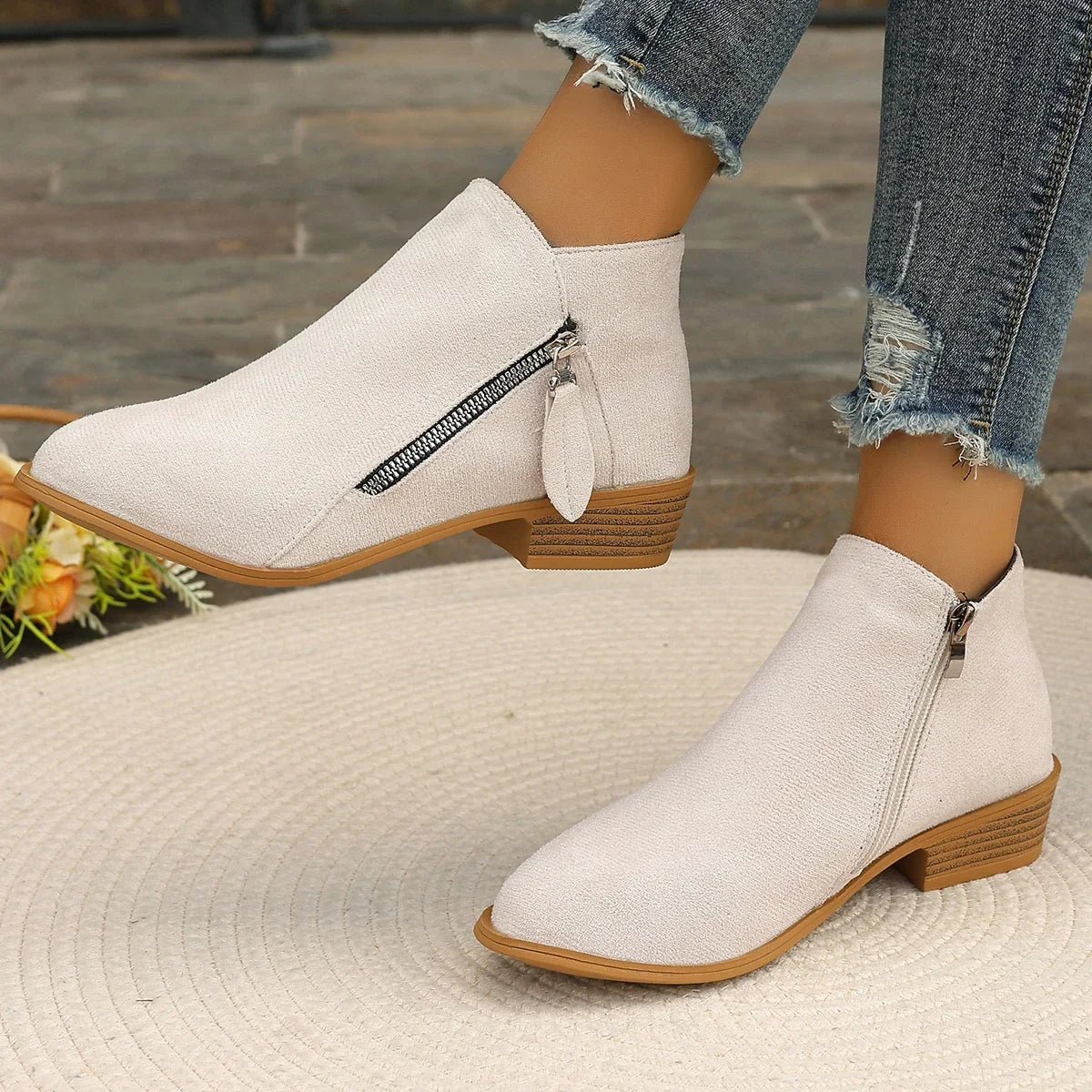Capucine | Bottines Orthopédiques Colorées à Zip Latéral