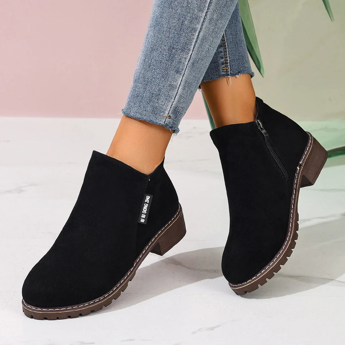 Adèle | Bottines à Plateforme et Talon Épais