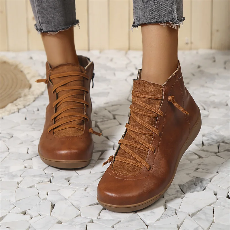 Héloïse | Bottines Zippées à Semelle Antidérapante