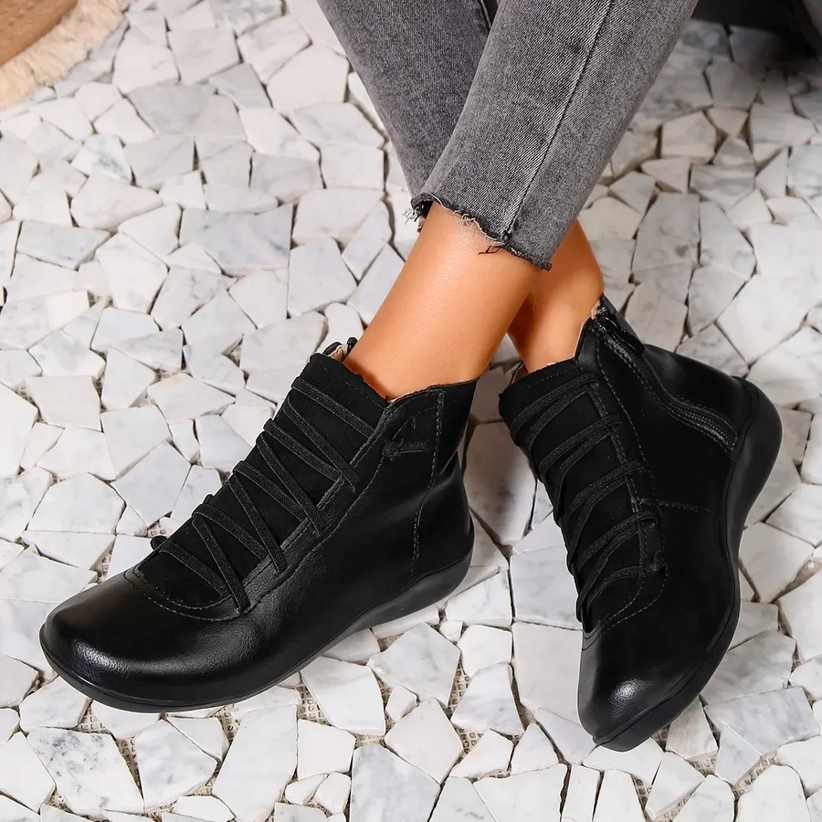 Héloïse | Bottines Zippées à Semelle Antidérapante
